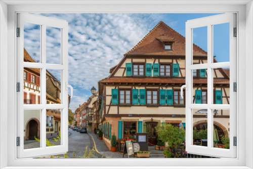 Fototapeta Naklejka Na Ścianę Okno 3D - Street in Barr, Alsace, France