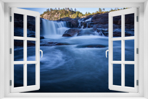 Fototapeta Naklejka Na Ścianę Okno 3D - Wasserfall in Norwegen