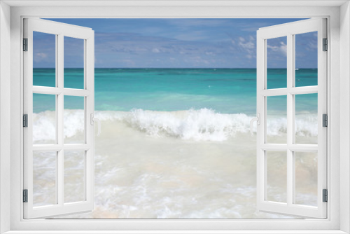 Fototapeta Naklejka Na Ścianę Okno 3D - Tropical Sand Beach and Ocean Background