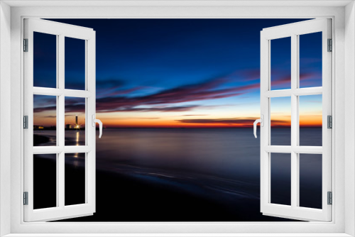 Fototapeta Naklejka Na Ścianę Okno 3D - Jesolo sunrise lighthouse