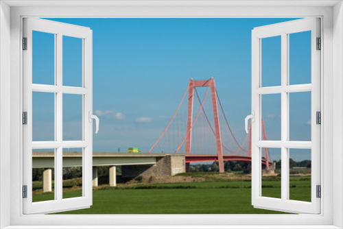 Fototapeta Naklejka Na Ścianę Okno 3D - bridge over the rhine at emmerich