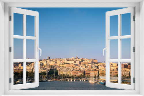 Fototapeta Naklejka Na Ścianę Okno 3D - View of Cagliari, Sardinia, Italy.