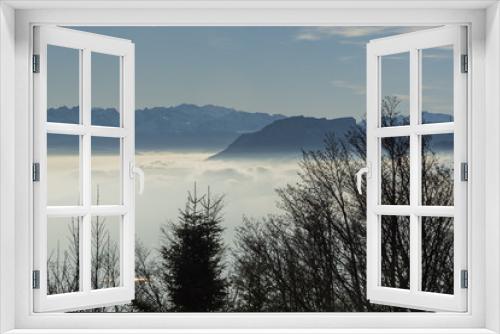 Fototapeta Naklejka Na Ścianę Okno 3D - Mont du Chat - Dent du Chat - Molard Noir - Savoie.