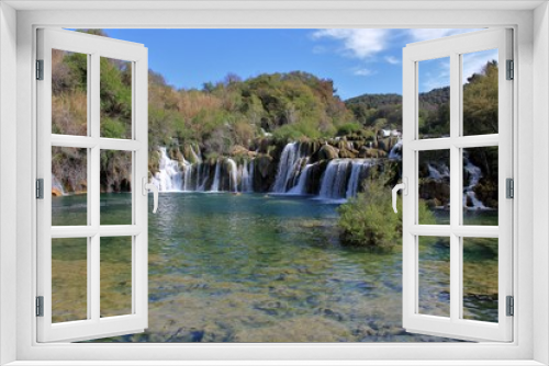 Fototapeta Naklejka Na Ścianę Okno 3D - Skradinski Buk waterfall, Krka National Park, Croatia