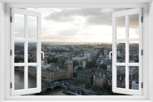 Westminster palace aerial view