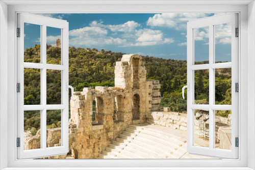 Fototapeta Naklejka Na Ścianę Okno 3D - Amphitheater in Acropolis, Athens Greece