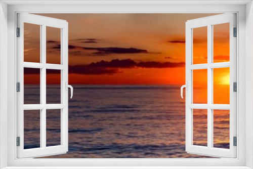Fototapeta Naklejka Na Ścianę Okno 3D - Lake Michigan Sunset 