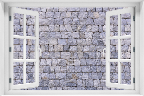Fototapeta Naklejka Na Ścianę Okno 3D - Background of stone wall texture abstract for design