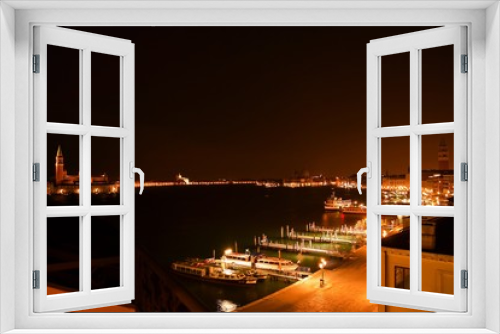 Fototapeta Naklejka Na Ścianę Okno 3D - Venice At Night