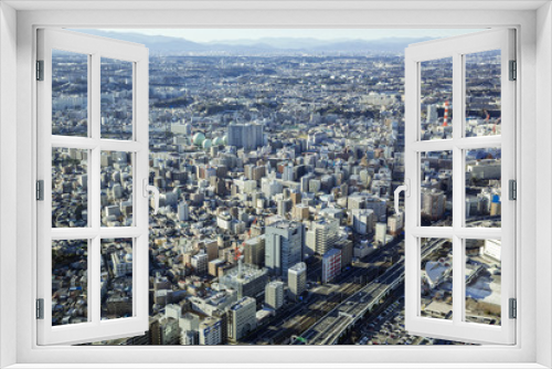 Fototapeta Naklejka Na Ścianę Okno 3D - modern cityscape aerial view