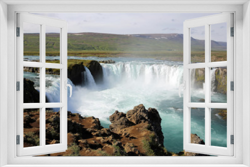 Fototapeta Naklejka Na Ścianę Okno 3D - Godafoss Wasserfall in Island
