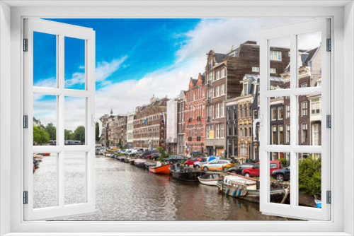 Fototapeta Naklejka Na Ścianę Okno 3D - Canal in Amsterdam