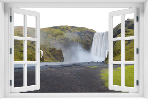 Fototapeta Naklejka Na Ścianę Okno 3D - Skogafoss, beautiful waterfall in Iceland