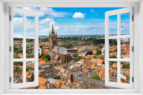 Fototapeta Naklejka Na Ścianę Okno 3D - Panoramic view of Delft