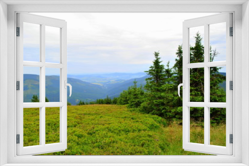 Fototapeta Naklejka Na Ścianę Okno 3D - Pejzaż górski Sudetów