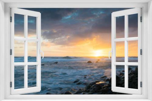 Fototapeta Naklejka Na Ścianę Okno 3D - Beach Sunrise
