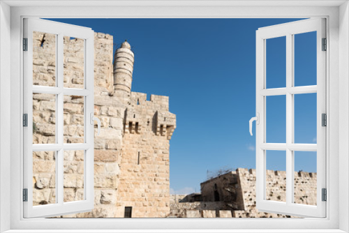 Fototapeta Naklejka Na Ścianę Okno 3D - Jerusalem old city walls, Israel.