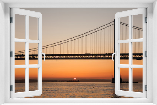 Fototapeta Naklejka Na Ścianę Okno 3D - Oakland Bay Bridge, San Francisco, California