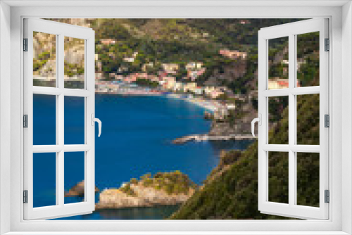 Fototapeta Naklejka Na Ścianę Okno 3D - Monterosso al Mare in Cinque Terre National Park on Italian Rivi