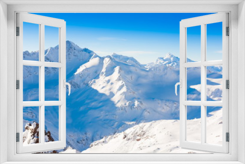 Fototapeta Naklejka Na Ścianę Okno 3D - Mountain day winter