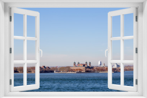 Fototapeta Naklejka Na Ścianę Okno 3D - Ellis Island in New York City