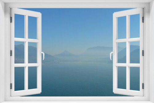 Fototapeta Naklejka Na Ścianę Okno 3D - Panorama - Berge und Meer