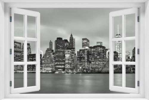 Fototapeta Naklejka Na Ścianę Okno 3D - NYC skyline as seen from Brooklyn