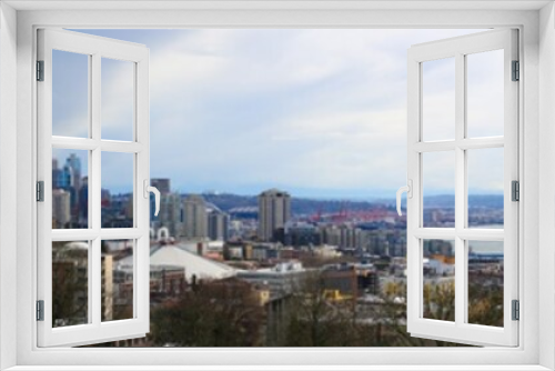 Fototapeta Naklejka Na Ścianę Okno 3D - Seattle Skyline (1) - Landscape