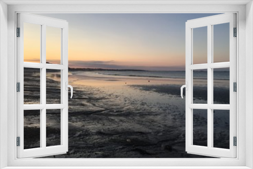 Fototapeta Naklejka Na Ścianę Okno 3D - Sunset beach