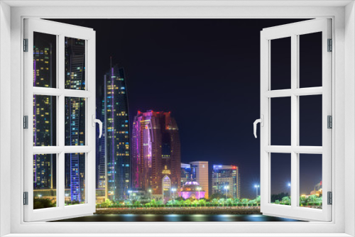 Fototapeta Naklejka Na Ścianę Okno 3D - Abu Dhabi Skyline