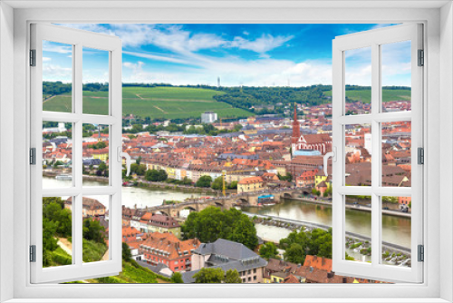 Panoramic aerial view of Wurzburg