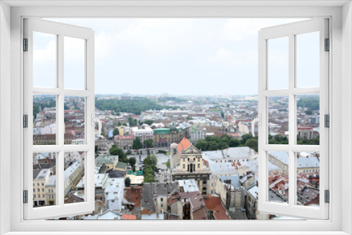 Fototapeta Naklejka Na Ścianę Okno 3D - Big city landscape