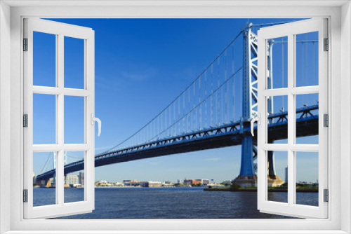 Fototapeta Naklejka Na Ścianę Okno 3D - Benjamin Franklin Bridge. Philadelphia, Pennsylvania.