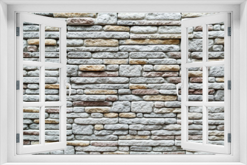 Fototapeta Naklejka Na Ścianę Okno 3D - Empty Brick Wall Texture