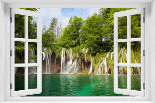 Fototapeta Naklejka Na Ścianę Okno 3D - Plitvice lakes park in Croatia