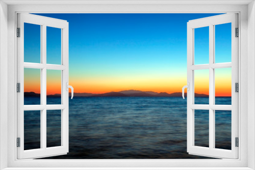 Fototapeta Naklejka Na Ścianę Okno 3D - sunset in Aegean sea
