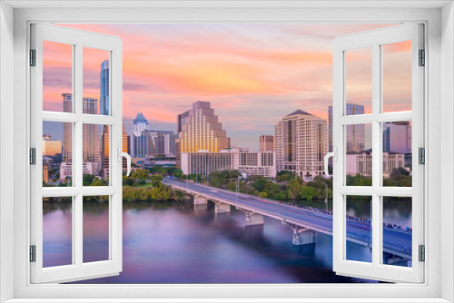 Fototapeta Naklejka Na Ścianę Okno 3D - Downtown Skyline of Austin, Texas