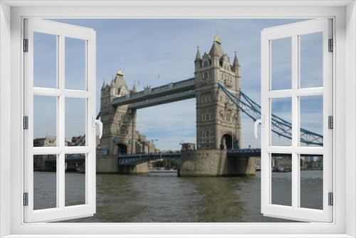 Fototapeta Naklejka Na Ścianę Okno 3D - London, United Kingdom - October 27, 2016: Tower Bridge in London by day