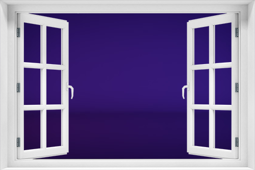 Fototapeta Naklejka Na Ścianę Okno 3D - Purple light in empty room abstract 3D render