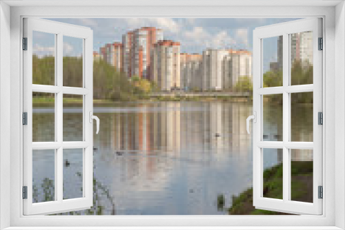Fototapeta Naklejka Na Ścianę Okno 3D - На берегу реки