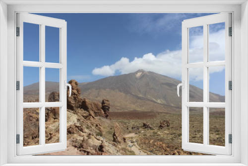 Fototapeta Naklejka Na Ścianę Okno 3D - Mount Teide and Roque Cinchado, Tenerife, Canary Islands, Spain, September 2016