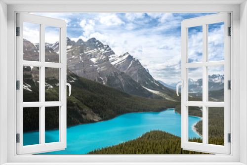 Fototapeta Naklejka Na Ścianę Okno 3D - Peyto lake, Jasper National Park, Canadian Rockies, British Columbia, Canada.