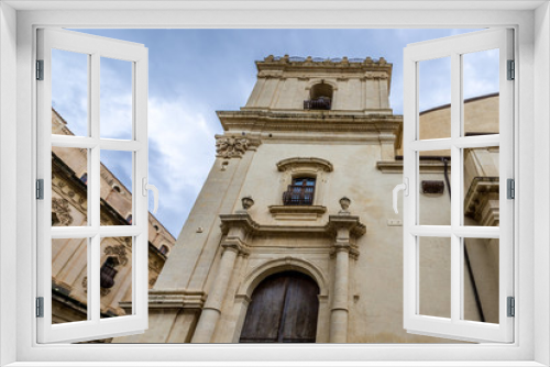 Fototapeta Naklejka Na Ścianę Okno 3D - Saint Clare of Assisi church in Noto city, Sicily in Italy