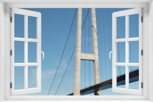 Fototapeta Naklejka Na Ścianę Okno 3D - Under Storebaelt Bridge