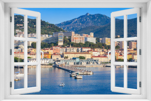 Fototapeta Naklejka Na Ścianę Okno 3D - Ajaccio city port. Corsica island, France