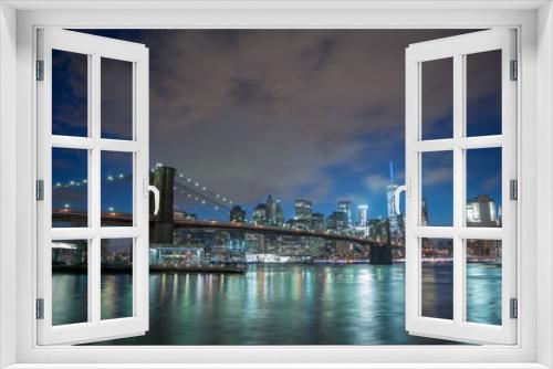 Fototapeta Naklejka Na Ścianę Okno 3D - Brooklyn Bridge New York City