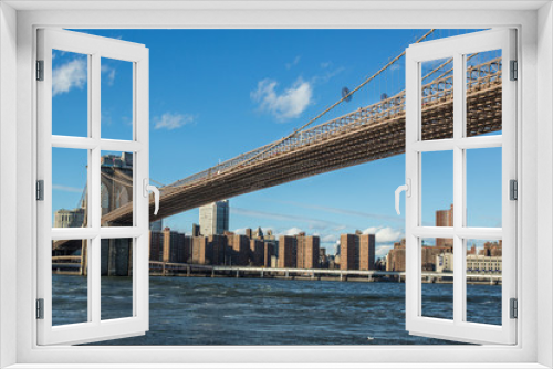 Fototapeta Naklejka Na Ścianę Okno 3D - Pont de Brooklyn, New york