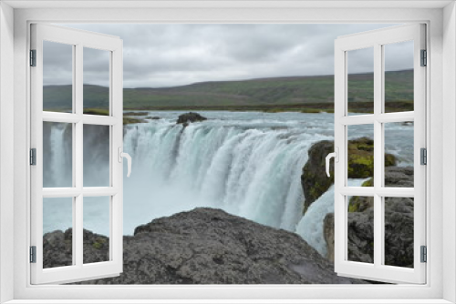 Fototapeta Naklejka Na Ścianę Okno 3D - Iceland, Goðafoss (Godafoss)