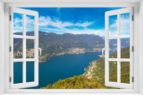 Fototapeta Naklejka Na Ścianę Okno 3D - Panoramic view of lake Como in Italy