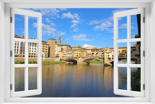 Fototapeta Naklejka Na Ścianę Okno 3D - Bridge called Ponte Vecchio in Florence Italy